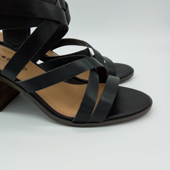 Lucky Brand Black Kailasa Leather Strappy Sandals - Picture 5 of 14